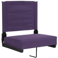Flash Furniture XU-STA-DKPUR-GG Grandstand Dark Purple Ultra-Padded Bleacher Comfort Seat
