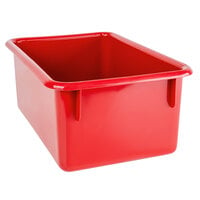 Whitney Brothers 101-334 5 inch x 11 1/4 inch Red Plastic Sink Pan for Preschool Kitchen Combo