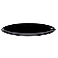 GET ML-251-BK 12" x 3" Black Siciliano Oval Platter - 12/Case