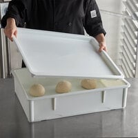 Baker's Mark 18 inch x 26 inch White Heavy-Duty Polypropylene Dough Proofing Box Lid