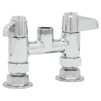 Equip by T&S 5F-4DLX00 Deck Mount Swivel Base Mixing Faucet without Nozzle 4 inch Centers - ADA Compliant