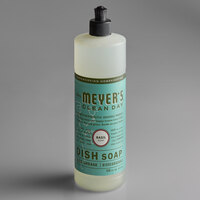 Mrs. Meyer's Clean Day 651202 16 oz. Basil Scented Dish Soap - 6/Case