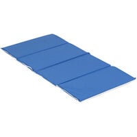 Whitney Brothers 140-335 48 inch x 24 inch Blue Vinyl Covered Fold-Up Children's Rest Mat