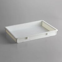 Baker's Mark 18" x 26" x 3" White Heavy-Duty Polypropylene Dough Proofing Box