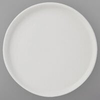 Tuxton VWAS064 TuxTrendz Zion Matte White 6 1/2 inch Straight-Sided China Plate - 24/Case