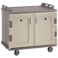 Cambro MDC1418S20194 Granite Sand Meal Delivery Cart 20 Tray