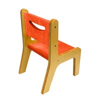 Whitney Brothers CR2514O Whitney Plus 14 inch Wood Children's Chair with Hot Pumpkin Seat and Back