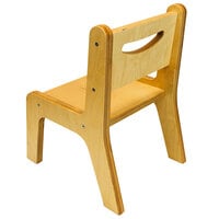 Whitney Brothers CR2512N Whitney Plus 12 inch Wood Children's Chair with Natural Seat and Back
