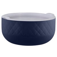 Bon Chef Diamond Collection Cold Wave 3.4 Qt. Cobalt Blue Triple Wall Bowl with Cover