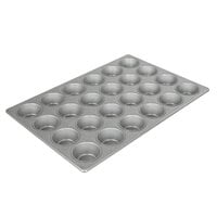 Chicago Metallic 45525 24 Cup 3.8 oz. Glazed Aluminized Steel Muffin / Cupcake Pan - 14 1/16" x 20 11/16"