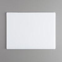 20" x 15" x 1/2" White Polyethylene Cutting Board
