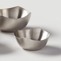 American Metalcraft SB325 3 oz. Round Satin Finish Stainless Steel Snack Bowl / Sauce Cup