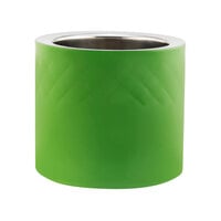 Bon Chef 9315DILIME Diamond Collection Cold Wave 28 oz. Lime Green Triple Wall Salad Dressing Container