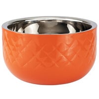 Bon Chef Diamond Collection Cold Wave 1.7 Qt. Orange Triple Wall Bowl
