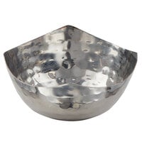 American Metalcraft SBH325 3 oz. Round Hammered Stainless Steel Snack Bowl / Sauce Cup