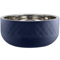 Bon Chef Diamond Collection Cold Wave 10.10 Qt. Cobalt Blue Triple Wall Bowl with Cover