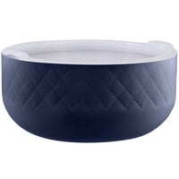 Bon Chef Diamond Collection Cold Wave 10.10 Qt. Cobalt Blue Triple Wall Bowl with Cover