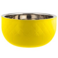 Bon Chef Diamond Collection Cold Wave 7 Qt. Yellow Triple Wall Bowl