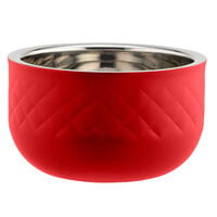 Bon Chef Diamond Collection Cold Wave 1.7 Qt. Red Triple Wall Bowl