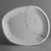 Carlisle 5310337 Ridge 18 inch Marble Melamine Oblong Platter - 6/Case