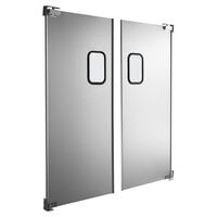 Curtron Service-Pro Series 20 Double Aluminum Swinging Traffic Door - 72 inch x 84 inch Door Opening