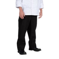 Chef Revival Unisex Black Chef Trousers - Medium