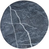 Carlisle 5310472 Ridge 9 inch Soapstone Melamine Rimless Plate - 12/Case