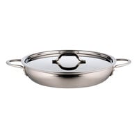 Bon Chef 60304-2TONESS Classic Country French Collection 1 Qt. 20 oz. Stainless Steel Two Tone Saute Pan / Skillet with Cover
