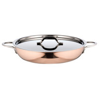 Bon Chef 60306-COPPER Classic Country French Collection 3 Qt. 4 oz. Copper Saute Pan / Skillet with Cover