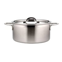 Bon Chef 60299-2TONESS Classic Country French Collection 1.7 Qt. Two-Tone Stainless Steel Stock Pot with Cover