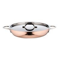 Bon Chef 60304-COPPER Classic Country French Collection 1 Qt. 20 oz. Copper Saute Pan / Skillet with Cover