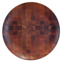 Elite Global Solutions ECO99R-CK Checkered 9 inch Round Bamboo / Melamine Plate - 6/Case