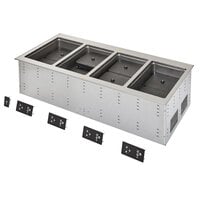 Vollrath FC-6IH-04208 Four Well Modular Induction Drop In Hot Food Well - 208-240V, 3180W