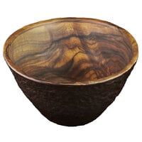 Elite Global Solutions M10578R-SEQ Sequoia 4.2 Qt. Round Wood Grain Melamine Serving Bowl