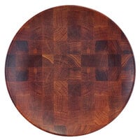 Elite Global Solutions ECO66R-CK Checkered 6" Round Bamboo / Melamine Plate - 6/Case