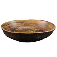 Elite Global Solutions M14123OV-SEQ Sequoia 5.1 Qt. Oval Wood Grain Melamine Serving Bowl