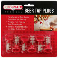 Chef Master Beer Tap Plug with Brush - 6/Pack