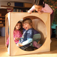 Whitney Brothers WB0210 29 inch x 30 1/2 inch x 29 inch Children's Wood Play House Cube