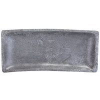 Elite Global Solutions M1671RC-CO Basalt 16 1/8" x 7" Rectangular Coal Melamine Serving Platter