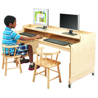 Whitney Brothers WB0483 49 inch x 23 3/4 inch Adjustable Height Children's Wood Desk