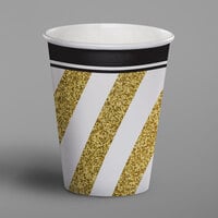 Creative Converting 317549 9 oz. Black and Gold Paper Hot / Cold Cup - 96/Case