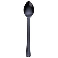 WNA Comet APTSP Petites 4 1/5 inch Black Tasting Spoon - 100/Pack