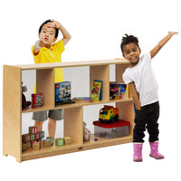 Whitney Brothers WB1789 Preschool Acrylic-Backed Storage Cabinet - 11 11/16 inch x 48 inch x 30 inch