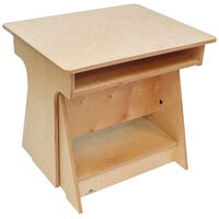 Whitney Brothers WB1727 Convertible Standing Children's Desk - 19 11/16 inch x 24 1/2 inch x 22 inch