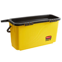 Rubbermaid 1791802 HYGEN Yellow Microfiber Charging Bucket with Sieve for 18 inch Mop Pads