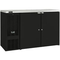 Perlick DDS60 60" Black Direct Draw Beer Dispenser Refrigerator - (5) 1/4 Keg Capacity