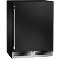 Perlick HD24RS4 24" Black Shallow Depth Single Door Undercounter Refrigerator
