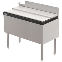 Perlick TS42IC10 42" Stainless Steel Ice Chest with 10-Circuit Cold Plate - 100 lb. Capacity