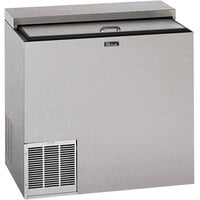 Perlick BC36RT-3 36 inch Stainless Steel Horizontal Flat Top Bottle Cooler