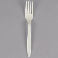 Beige Heavy Weight Plastic Fork - Pack of 100